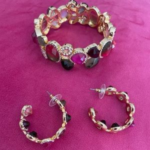 WHBM Earrings & Bracelet